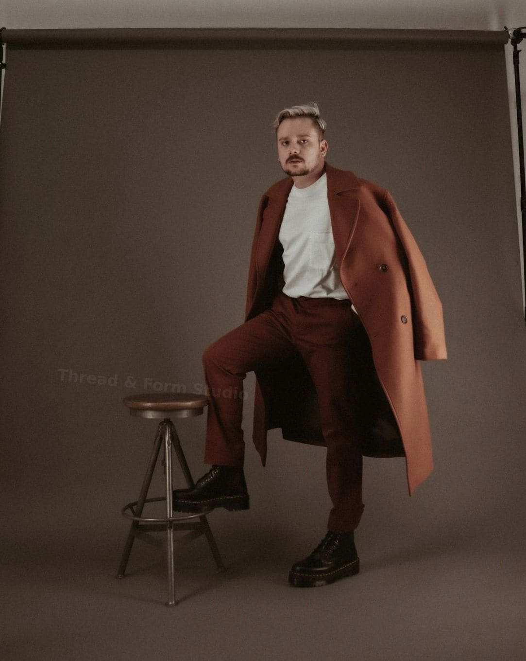 Studio shoot and styling adjustments